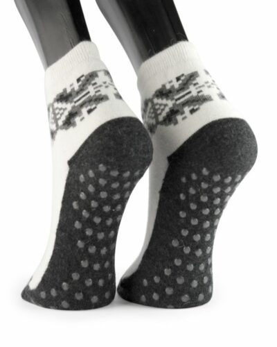 Angora sokker med gummi knopper